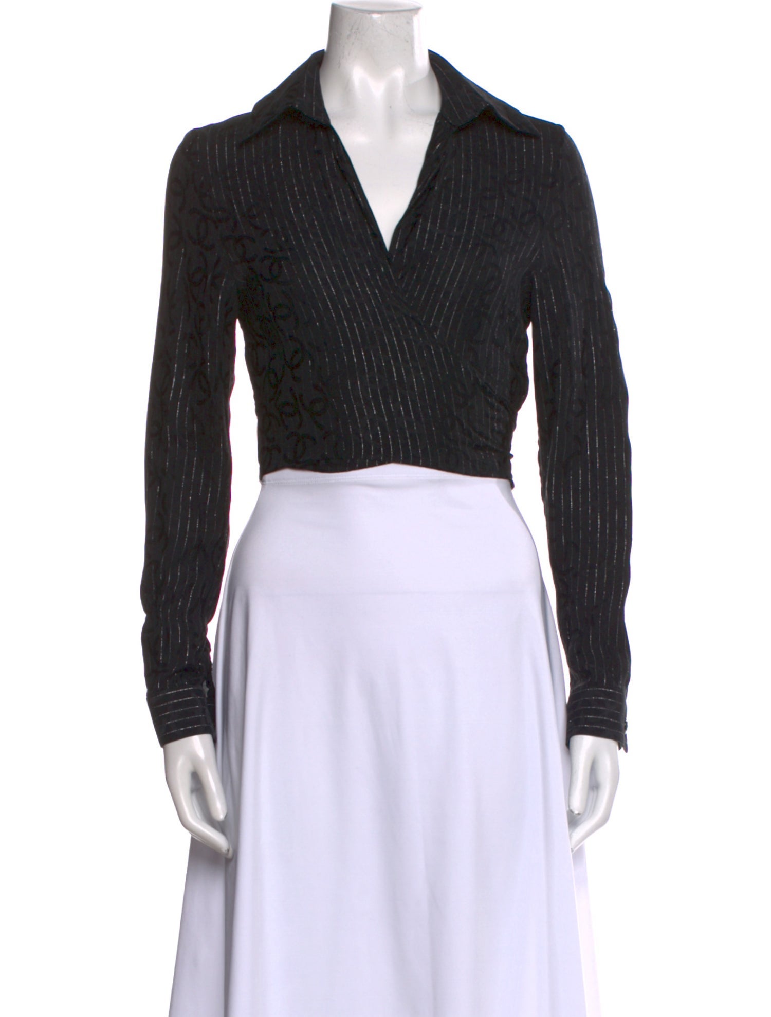 Chanel 2023 Silk Crop Top