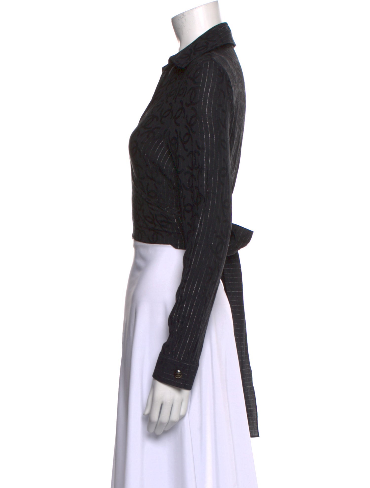 Chanel 2023 Silk Crop Top