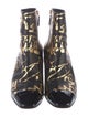 Chanel Interlocking CC Logo Leather Boots