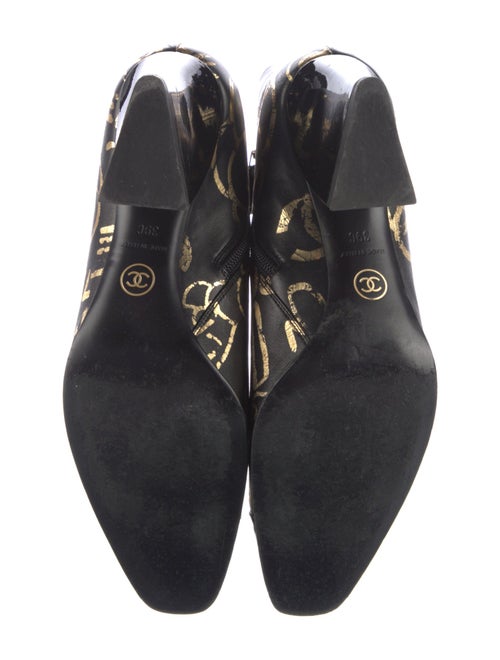 Chanel Interlocking CC Logo Leather Boots