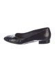 Chanel Interlocking CC Logo Patent Leather Flats
