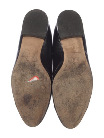 Chanel Interlocking CC Logo Patent Leather Flats