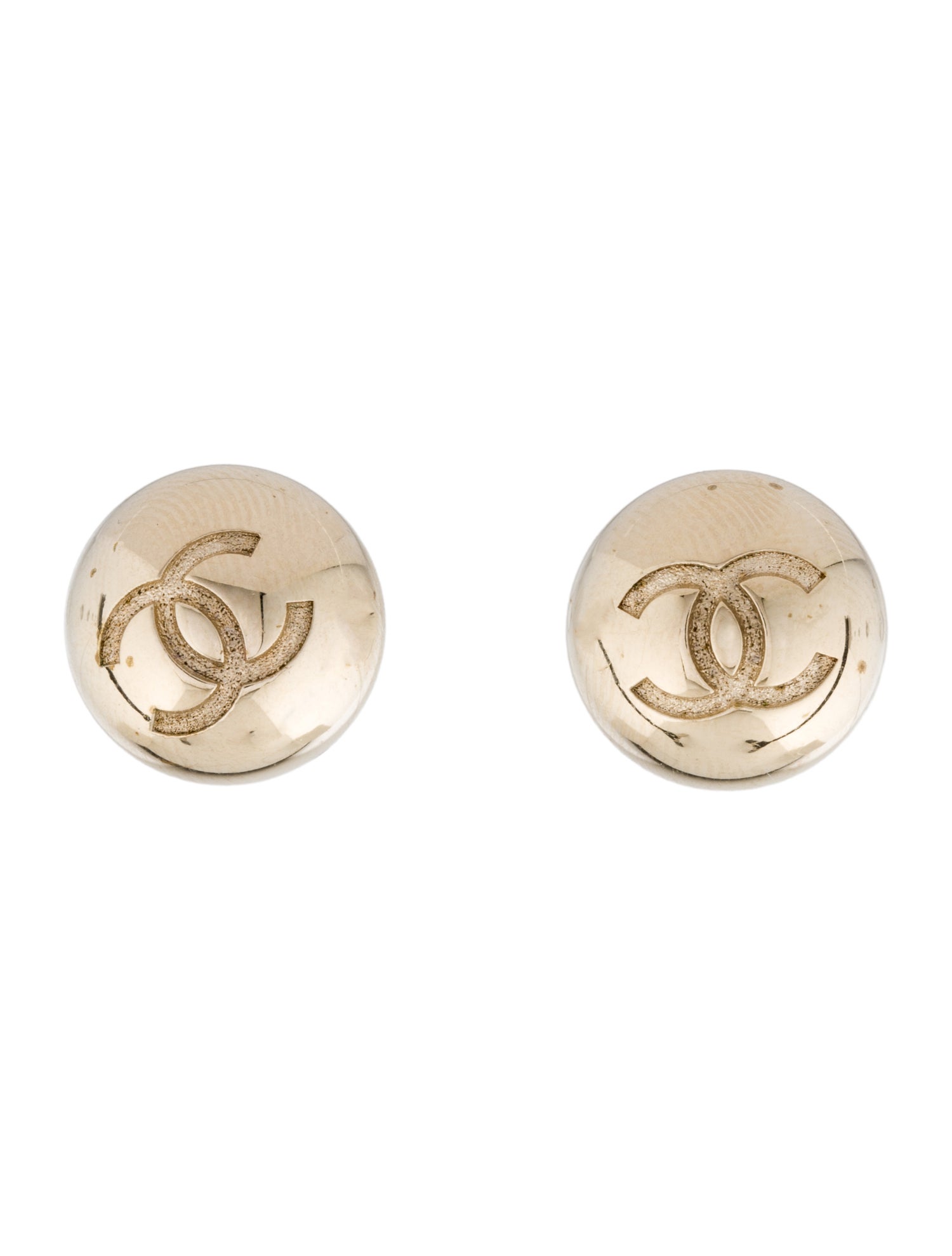 Chanel CC Stud Earrings