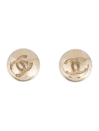 Chanel CC Stud Earrings