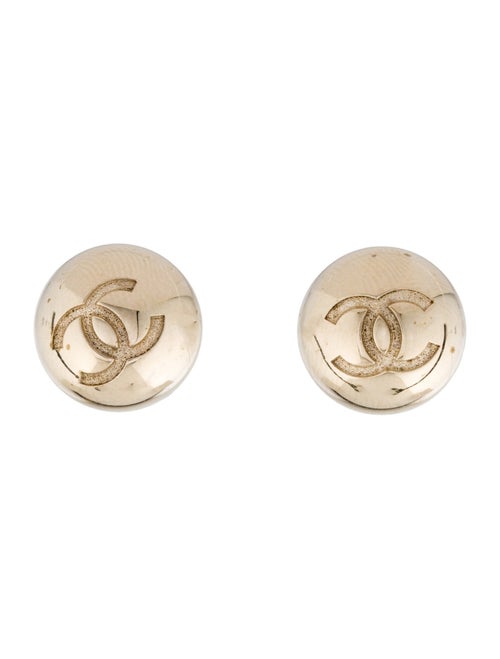 Chanel CC Stud Earrings