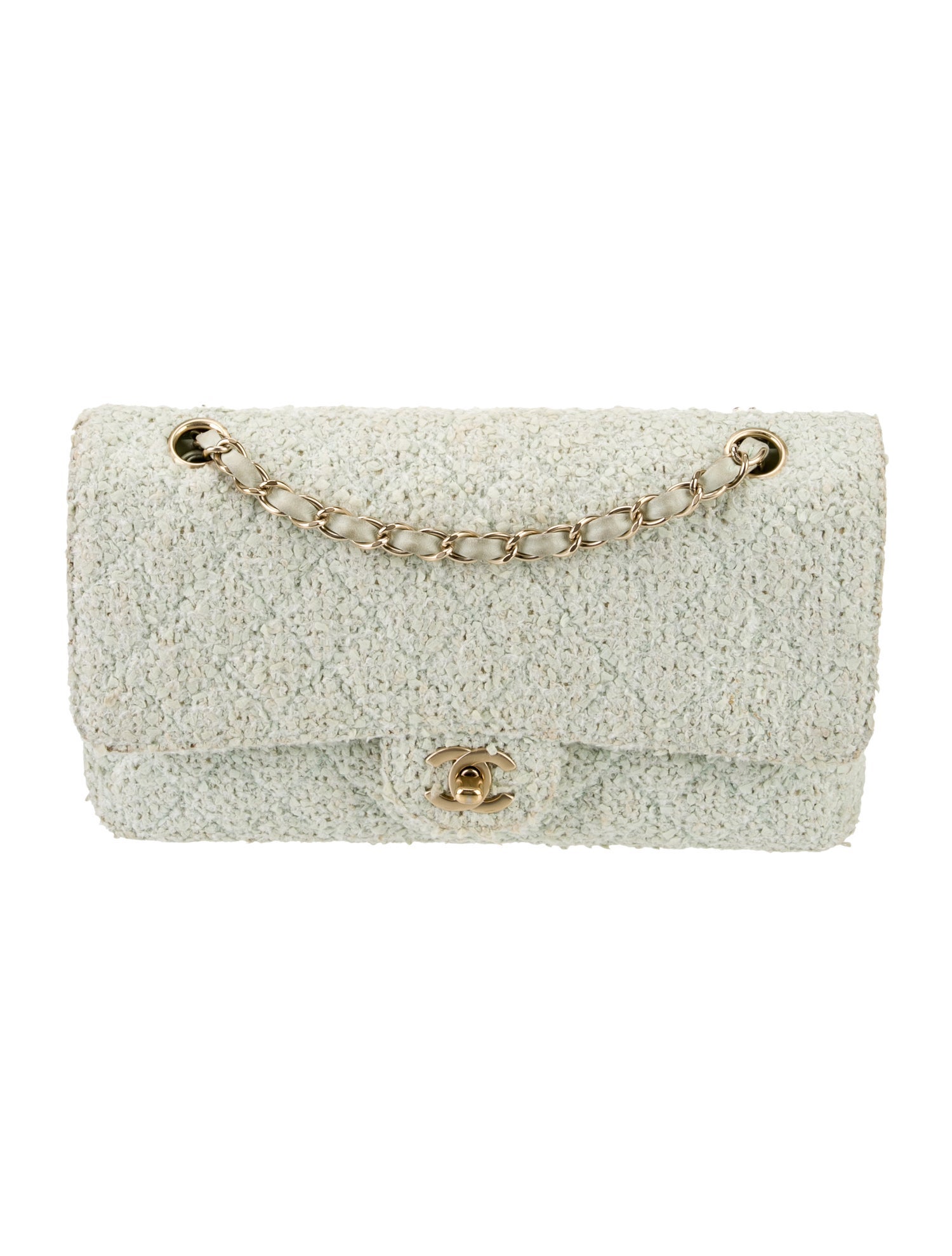 Chanel Classic Medium Tweed Double Flap Bag