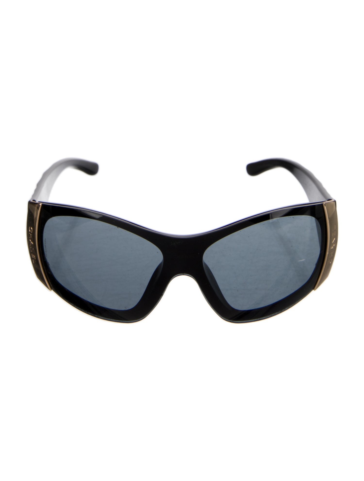 Chanel Interlocking CC Logo Shield Sunglasses