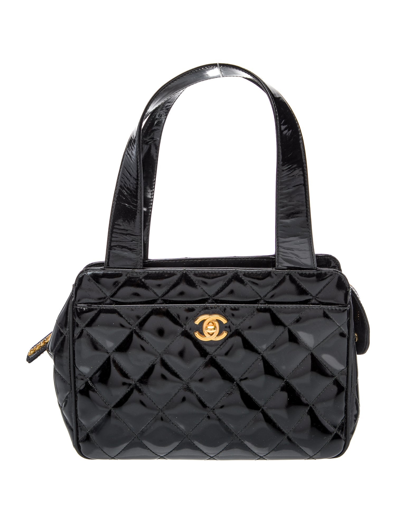 Chanel Patent CC Handle Bag