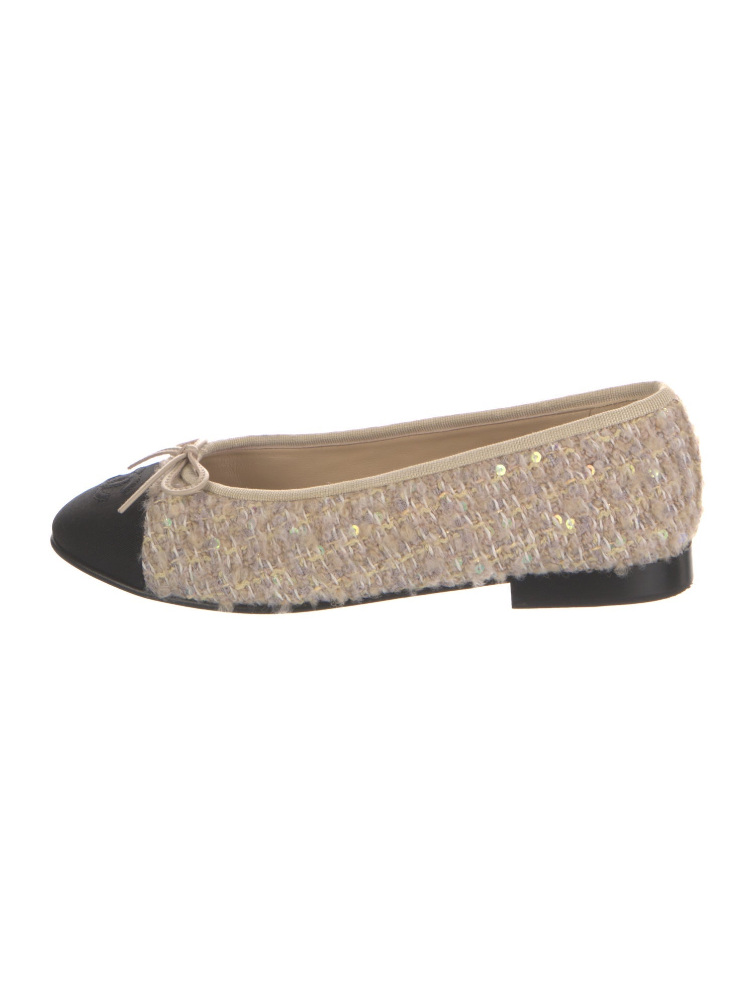 Chanel 2024 Interlocking CC Logo Ballet Flats