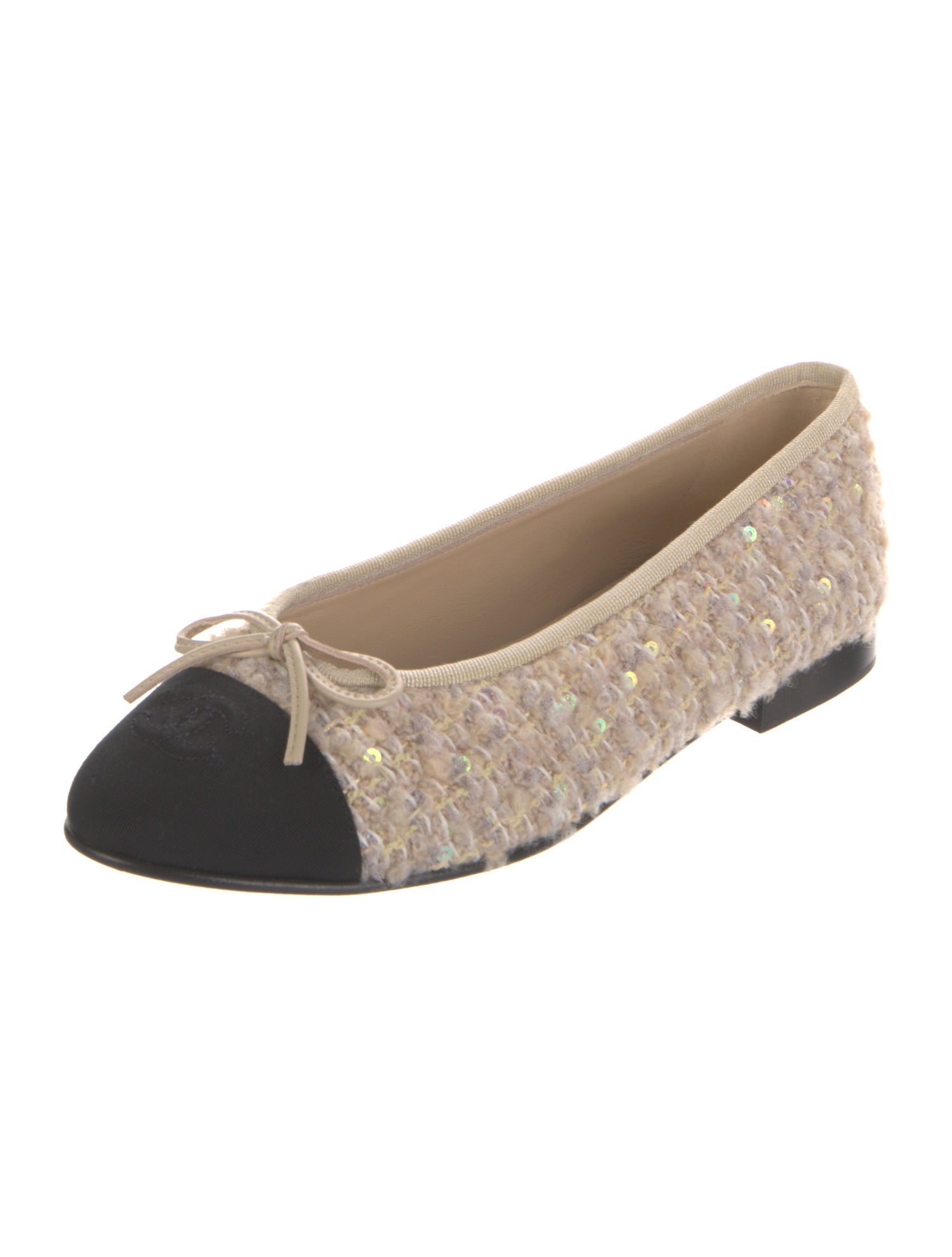 Chanel 2024 Interlocking CC Logo Ballet Flats