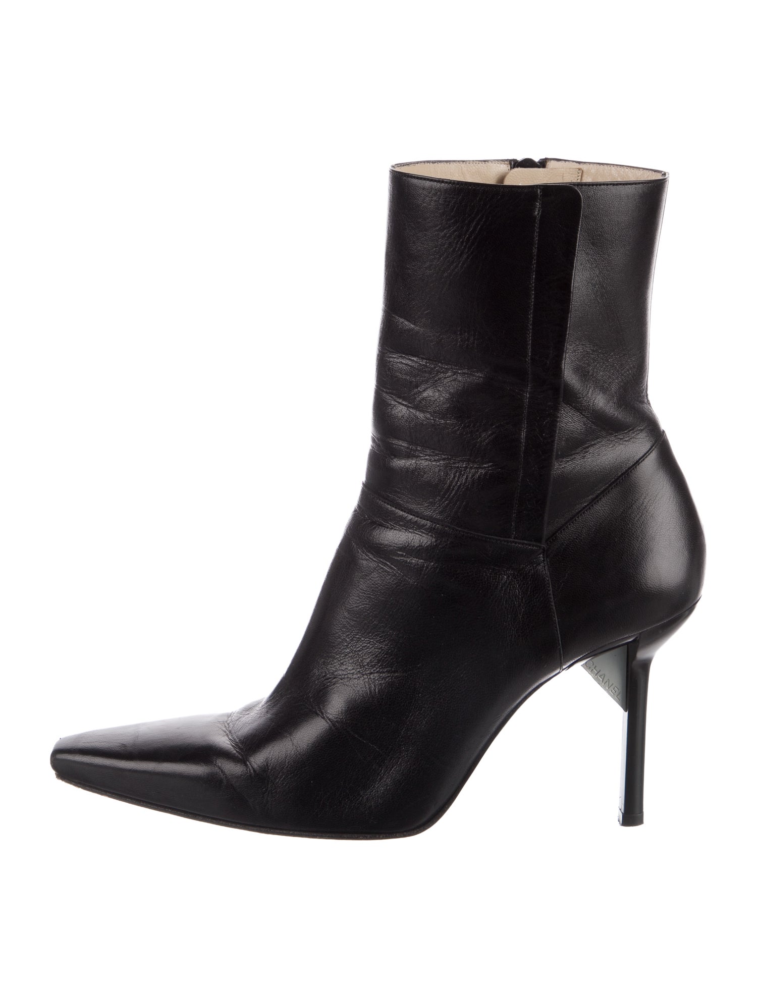 Chanel Vintage Interlocking CC Logo Boots