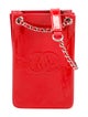 Chanel Patent CC Phone Holder Crossbody