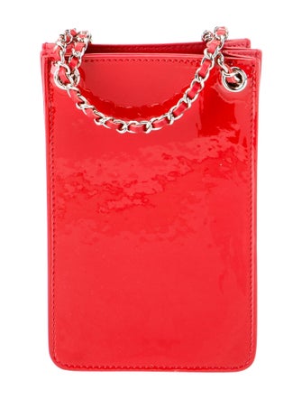 Chanel Patent CC Phone Holder Crossbody
