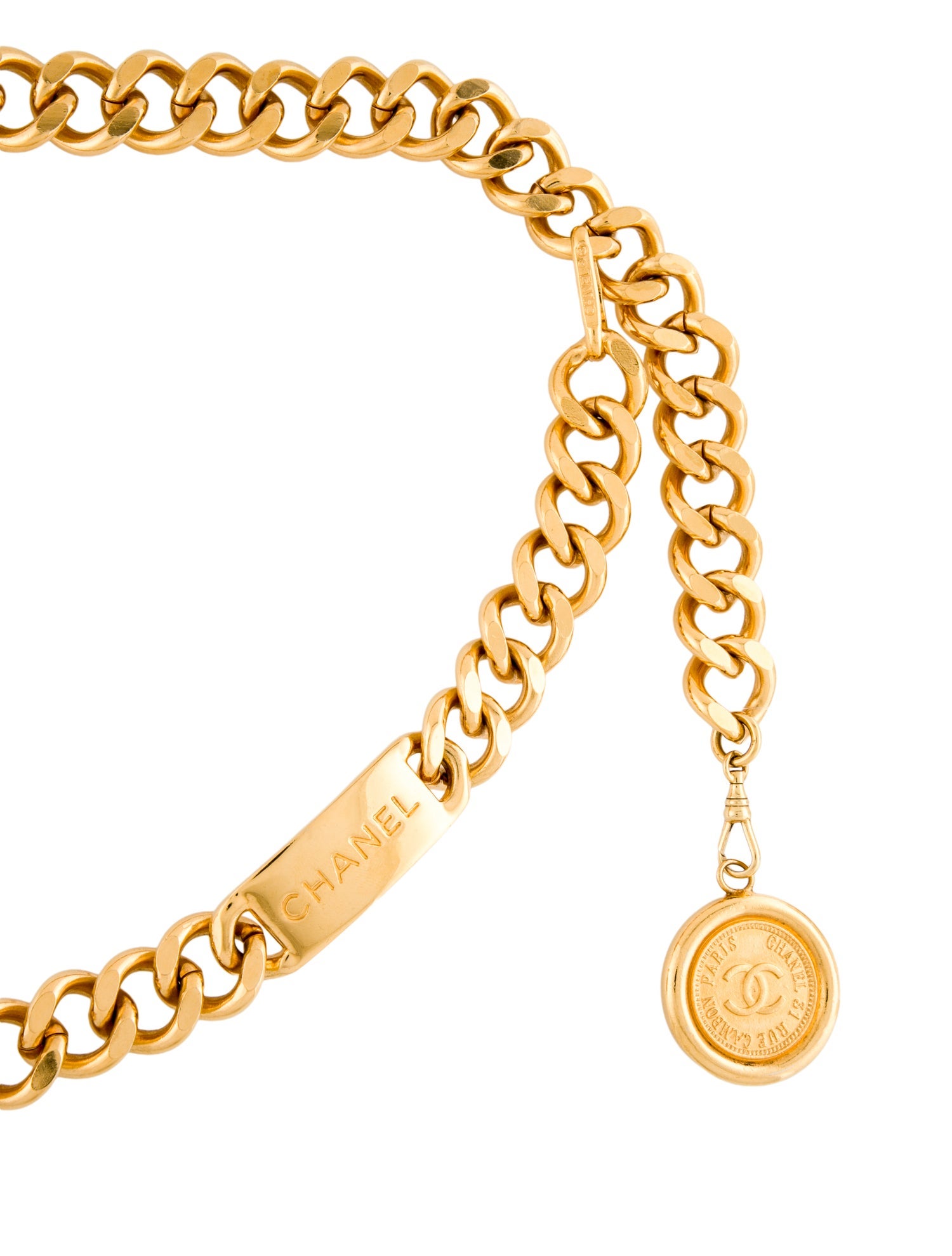 Chanel Vintage Interlocking CC Logo Waist Belt