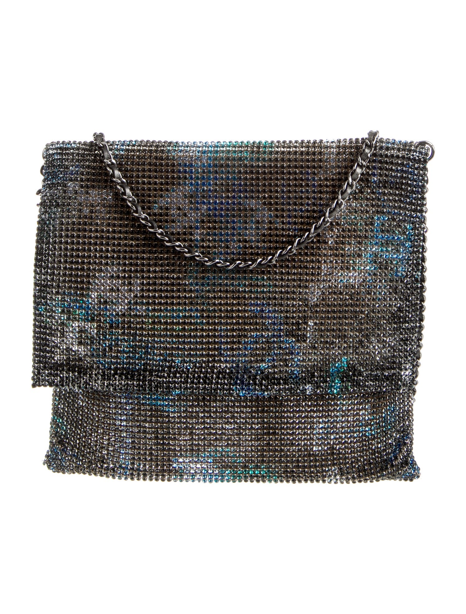 Chanel Graffiti CC Strass Chainmail Flap Bag w/Tags
