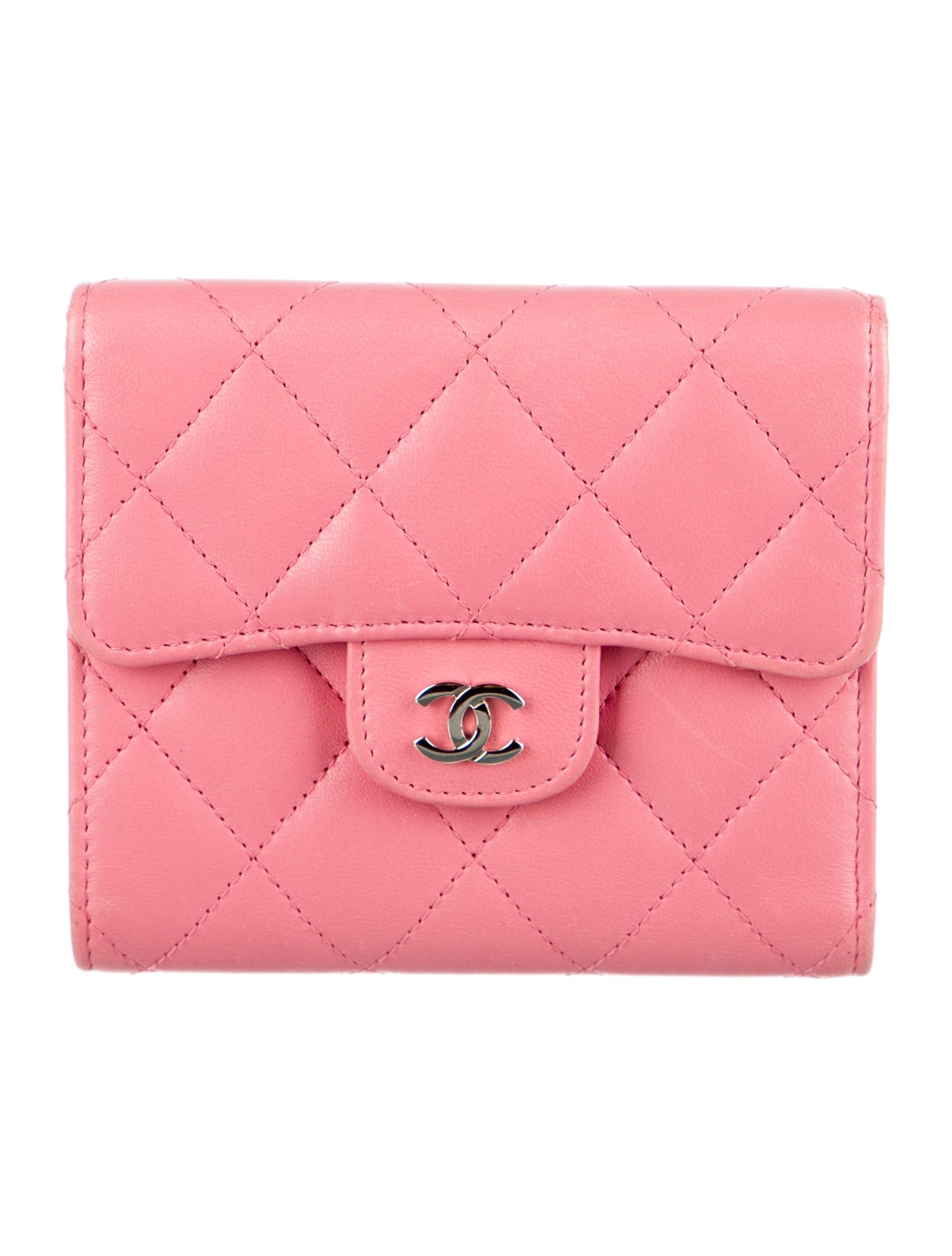 Chanel 2015-2016 Classic Quilted Compact Compact Wallet