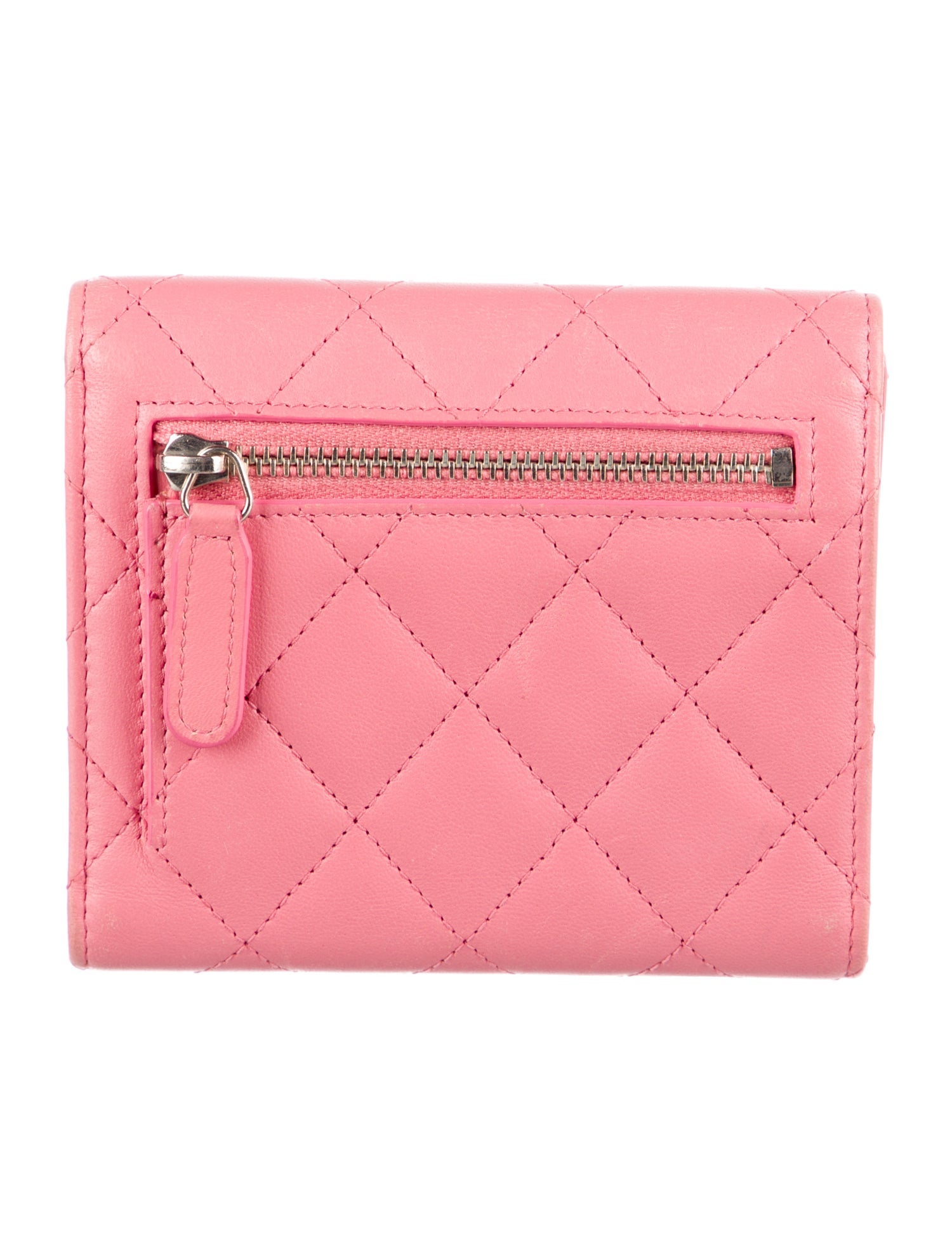 Chanel 2015-2016 Classic Quilted Compact Compact Wallet