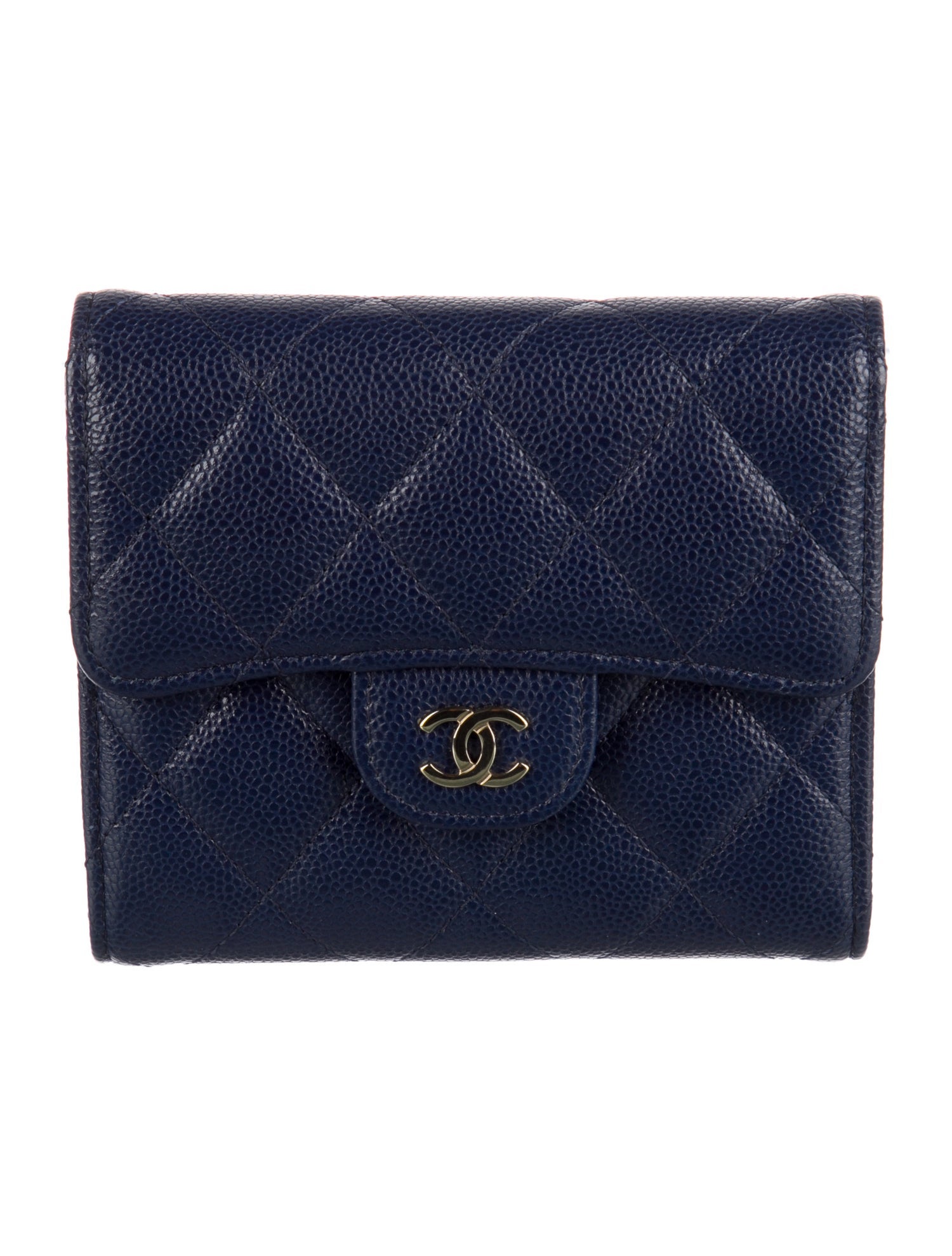 Chanel Interlocking CC Logo Trifold Wallet