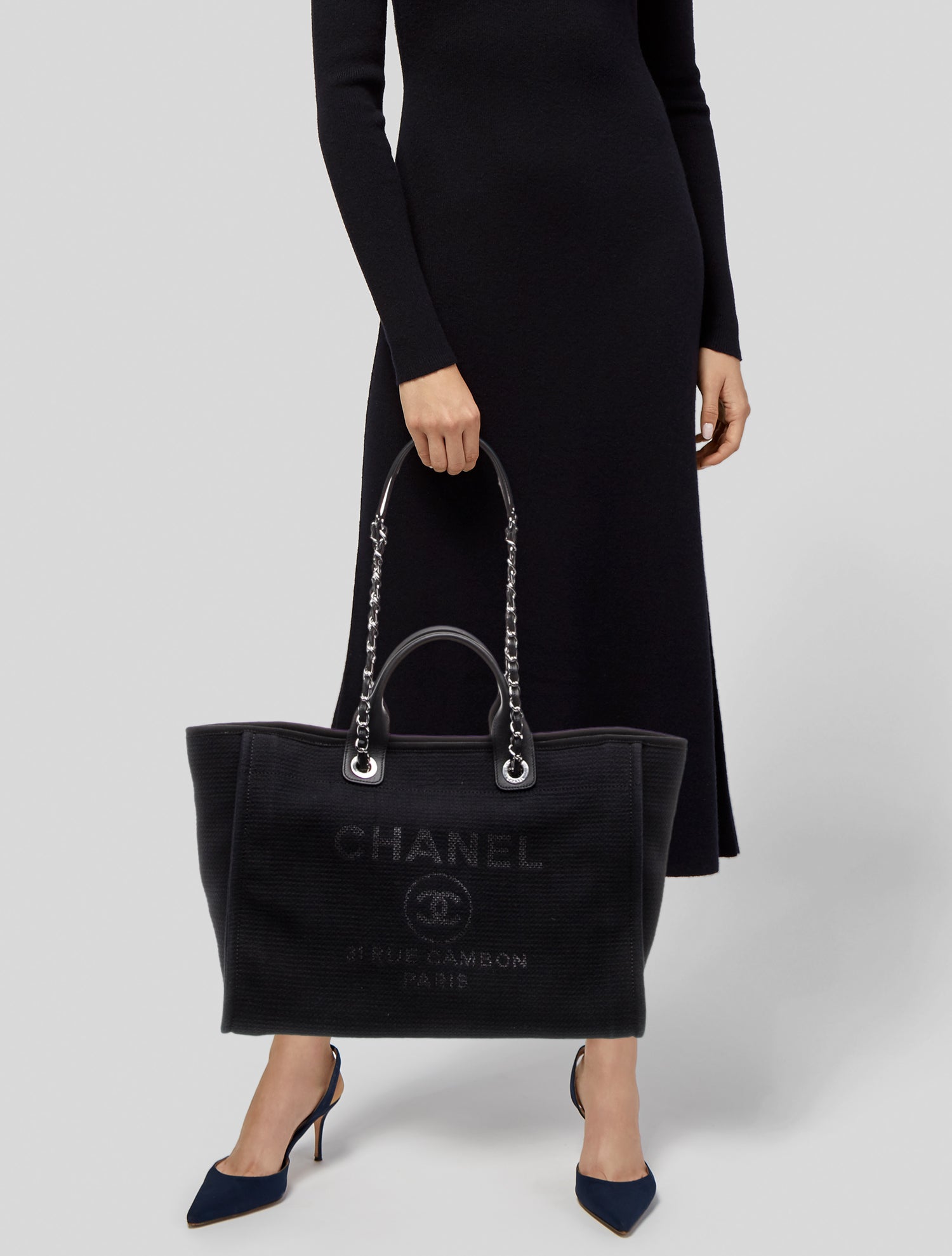 Chanel Medium Deauville Shopping Tote