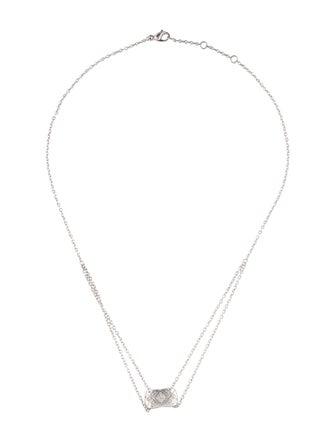 Chanel 18K Diamond Coco Crush Pendant Necklace