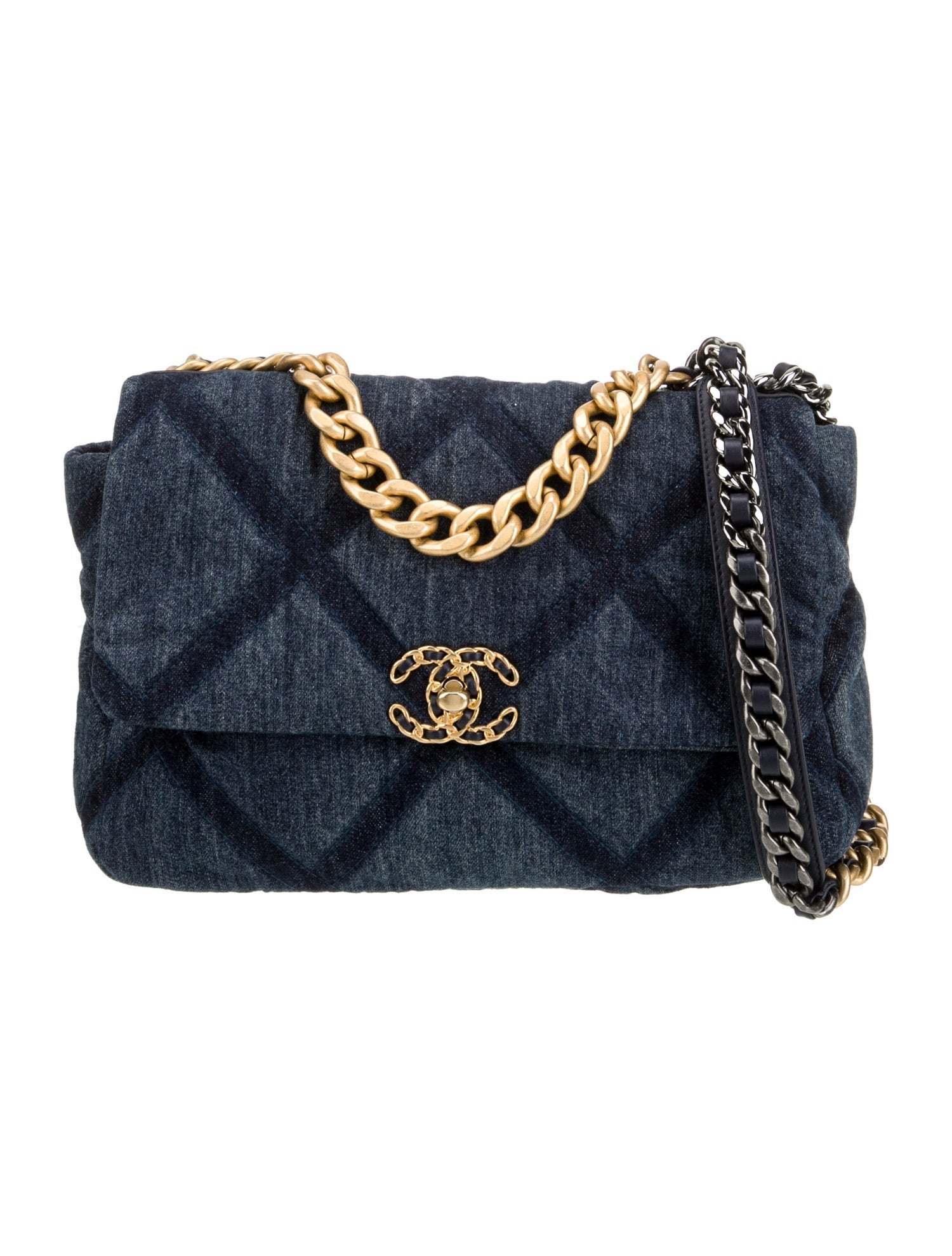 Chanel Large Denim 19 Flap Bag