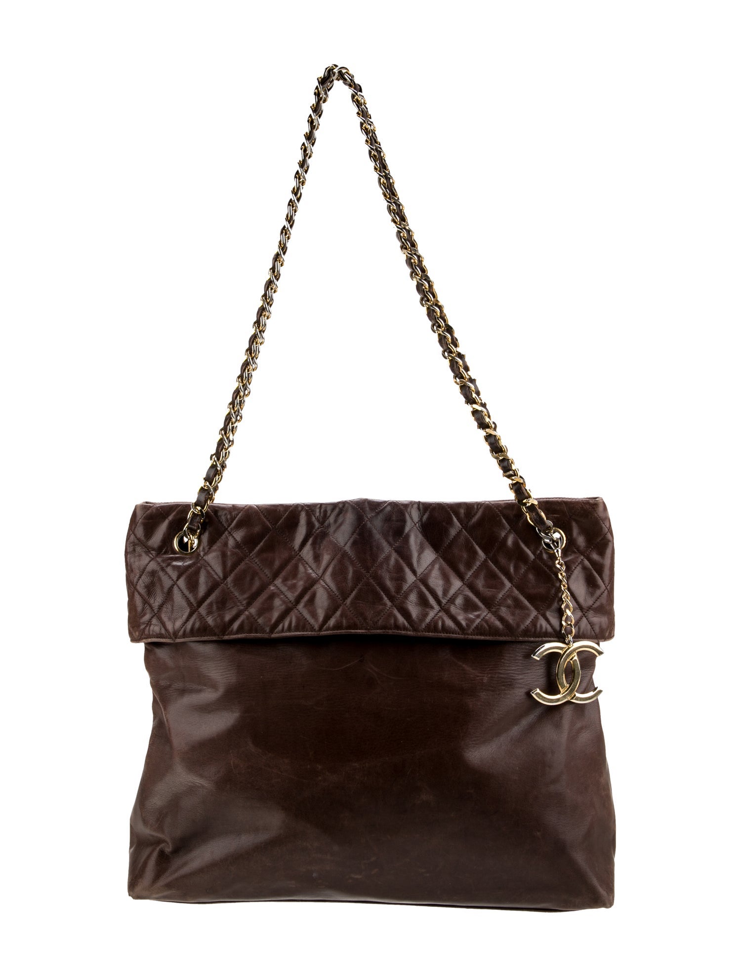 Chanel Quilted CC Shopping Tote