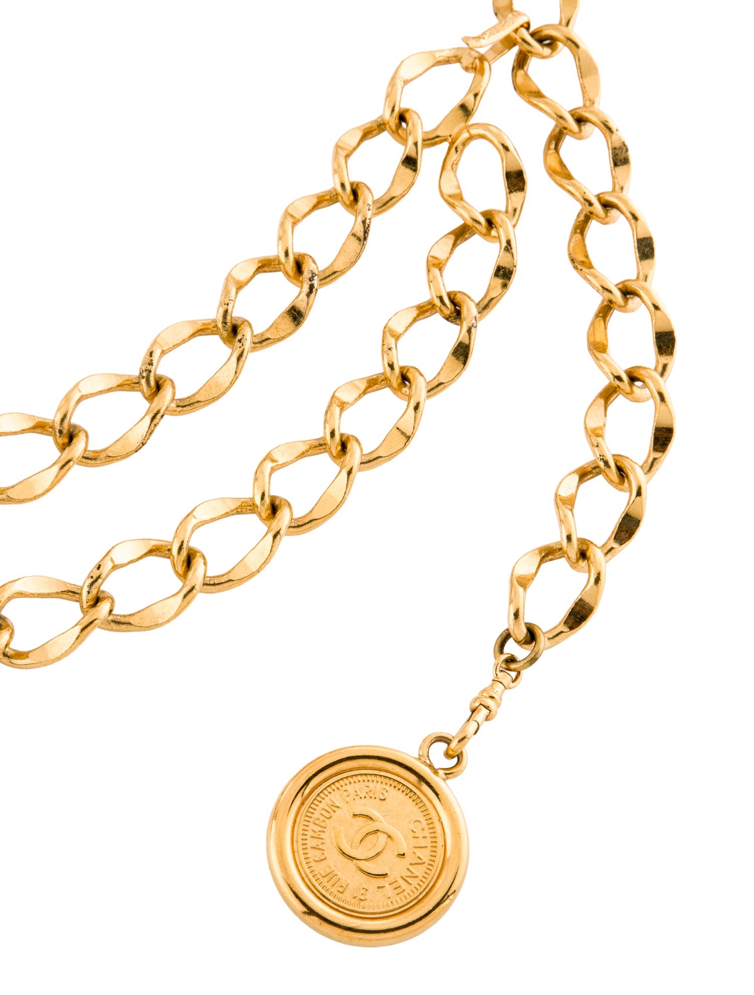 Chanel Vintage Interlocking CC Logo Waist Belt