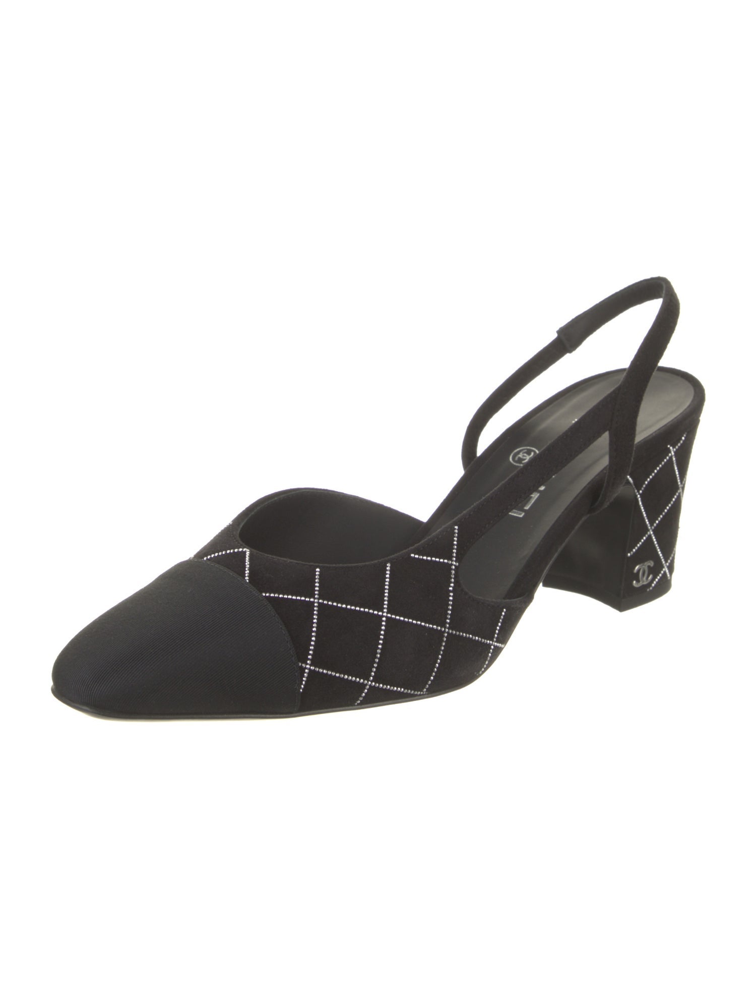 Chanel 2025 Interlocking CC Logo Slingback Pumps