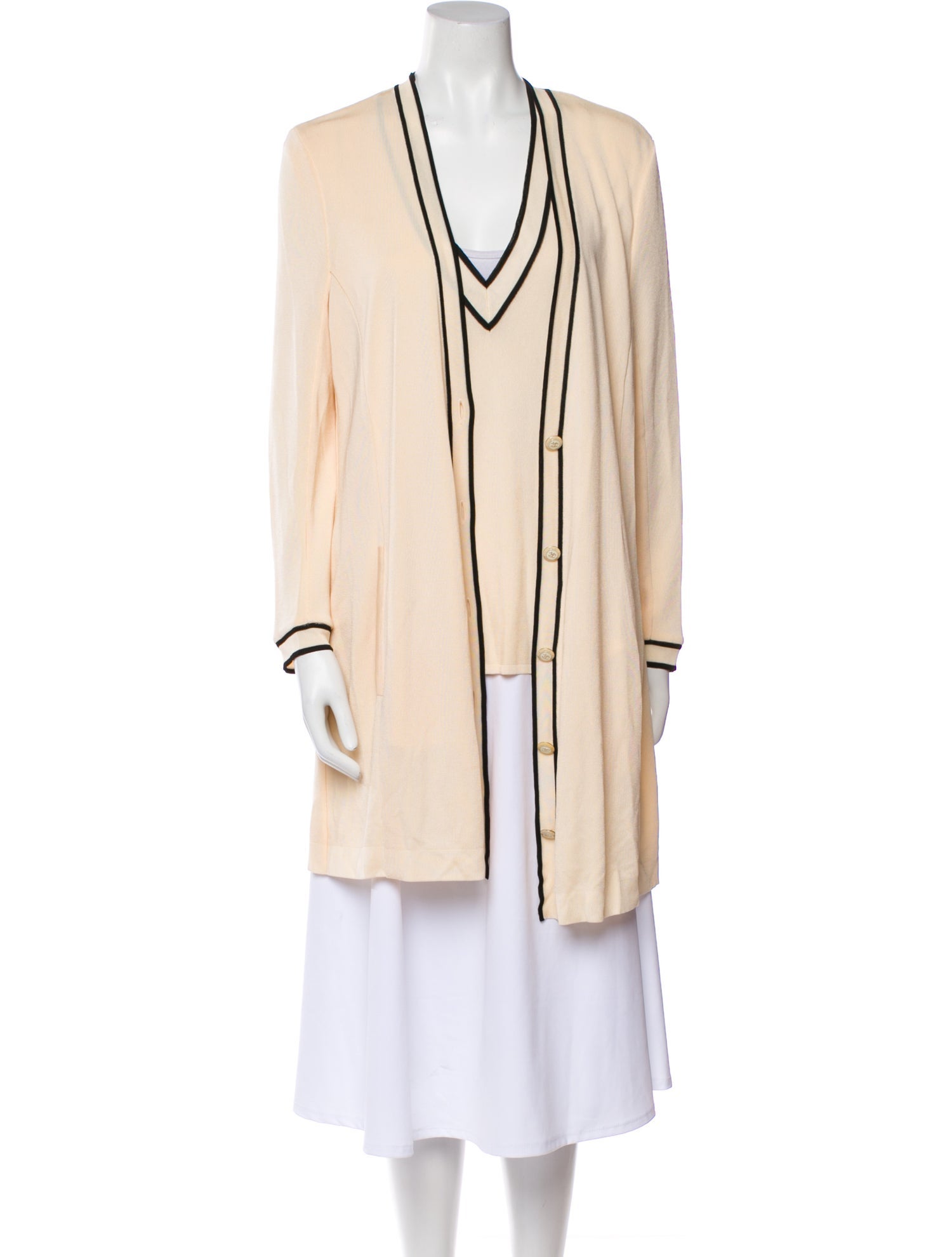 Chanel 2014 V-Neck Sweater