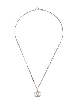 Chanel Strass CC Pendant Necklace