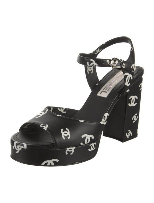 Chanel 2022 Interlocking CC Logo Sandals