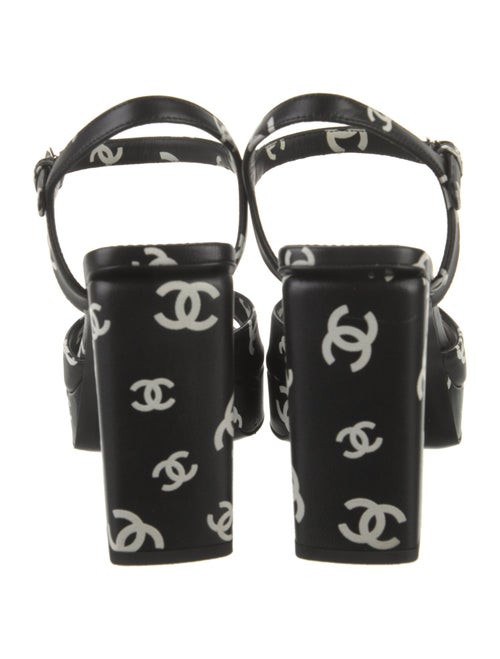 Chanel 2022 Interlocking CC Logo Sandals