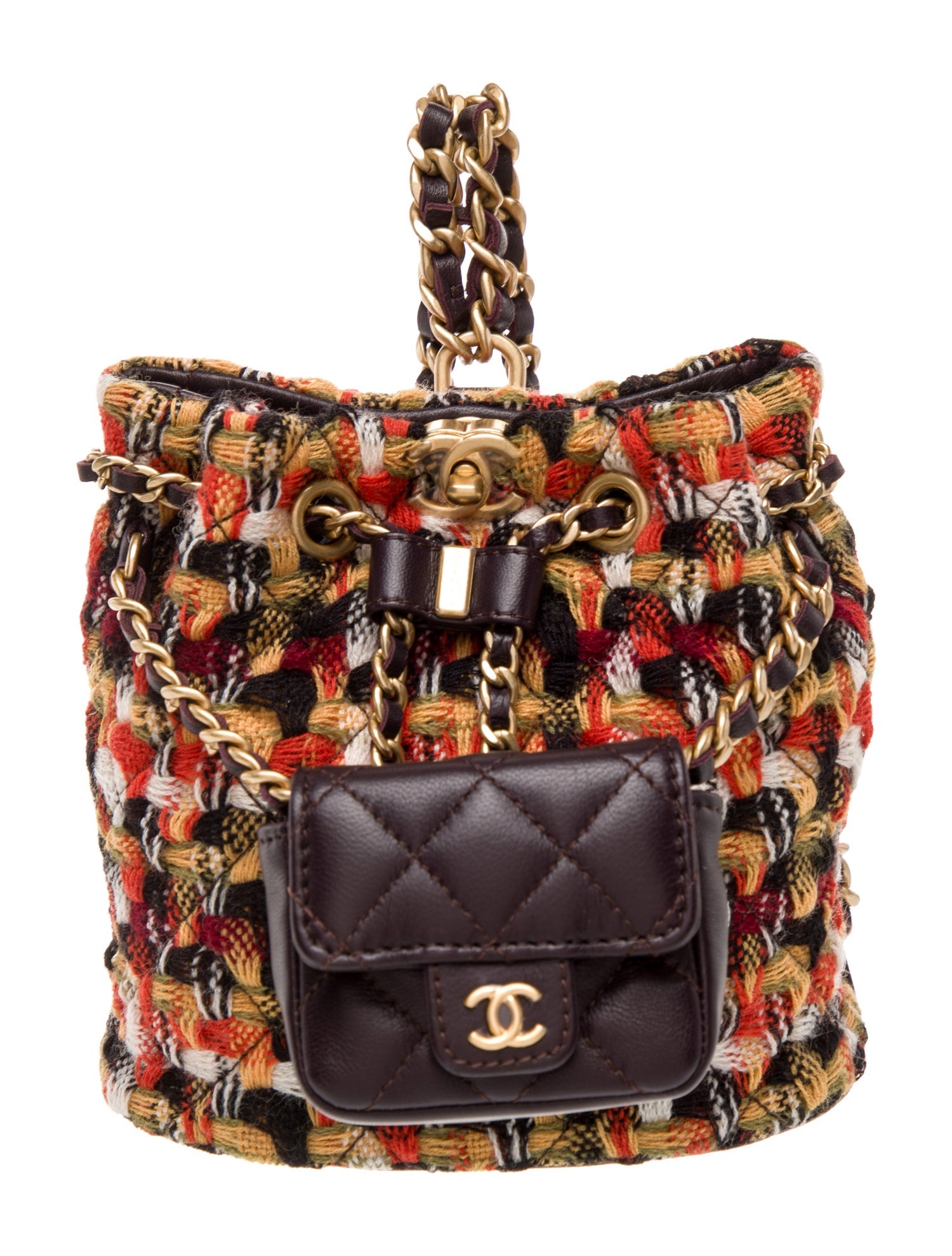 Chanel 2023 Small Tweed Backpack