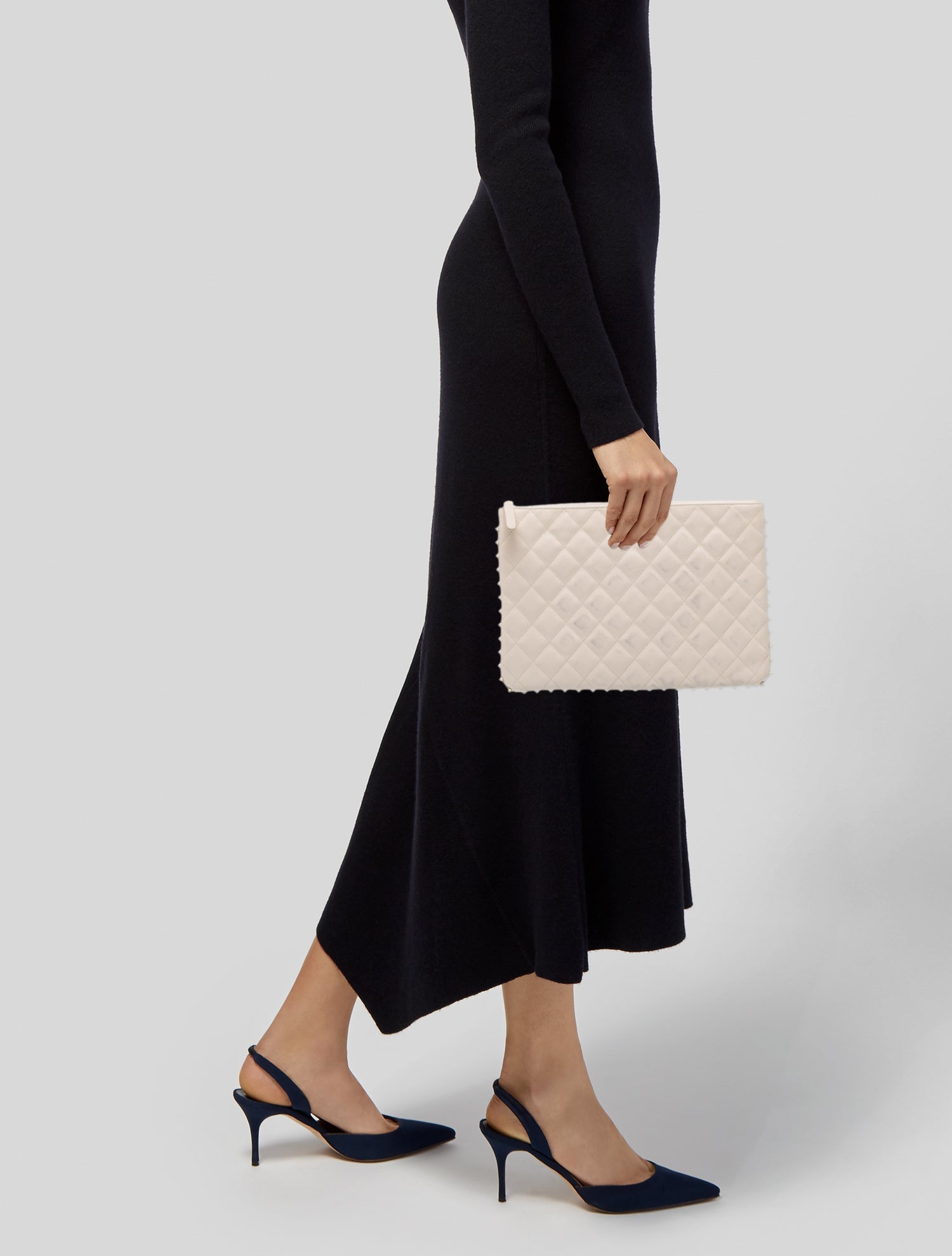 Chanel Faux Pearl O-Case Clutch