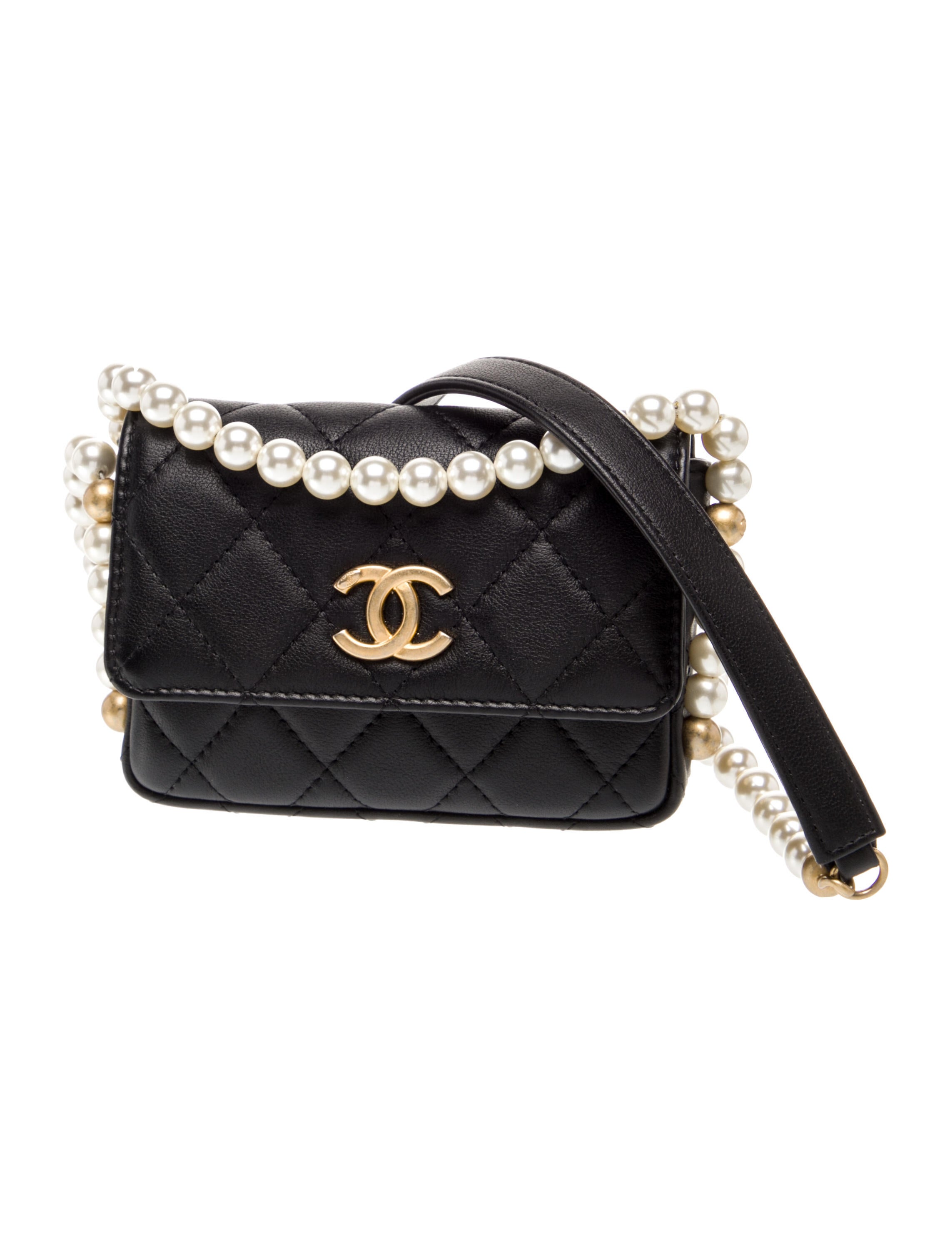 Chanel About Pearls Clutch w/ Chain