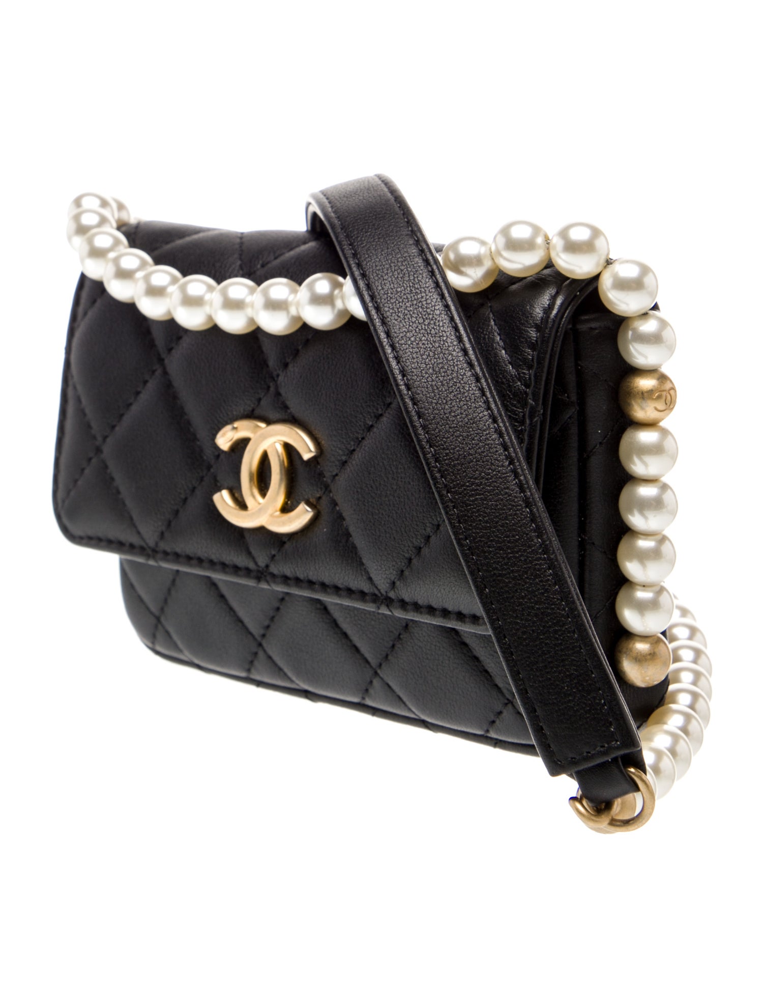 Chanel About Pearls Clutch w/ Chain