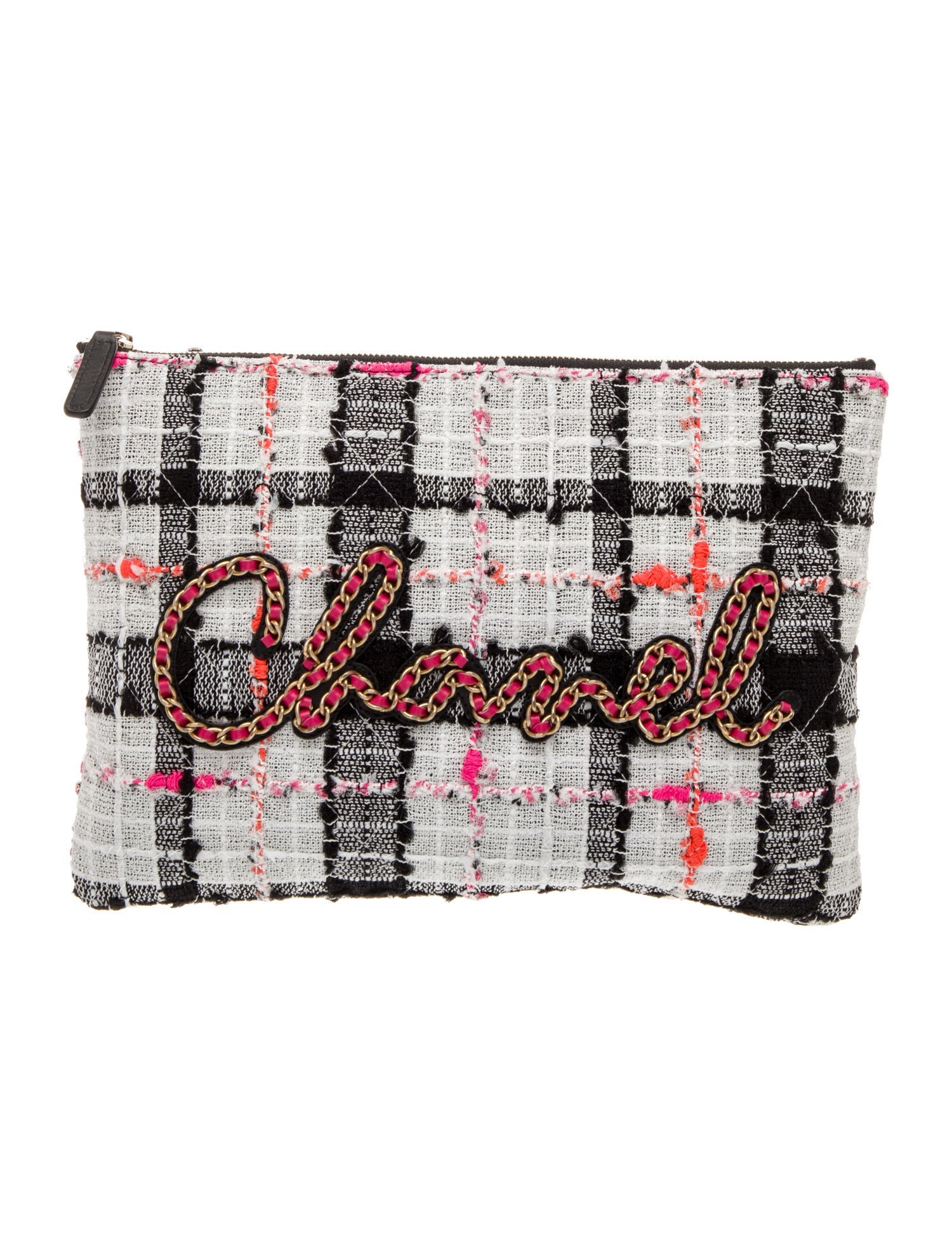 Chanel Tweed Written In Chain O-Case