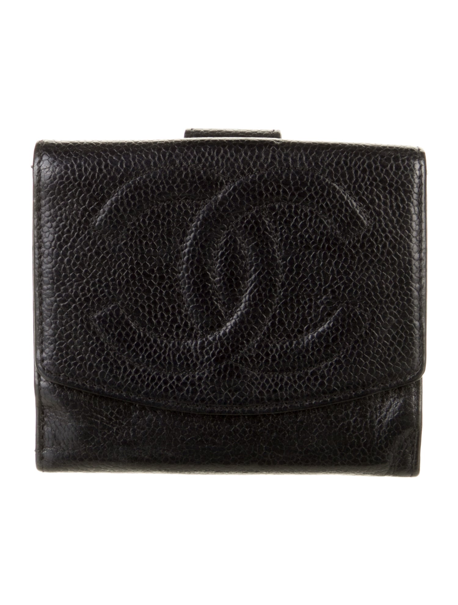 Chanel 1996-1997 Interlocking CC Logo Compact Wallet