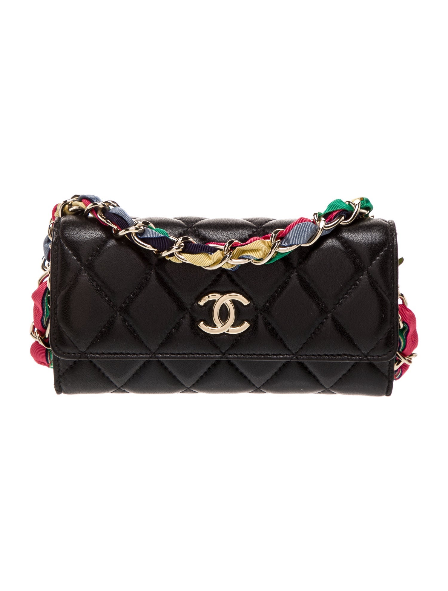 Chanel Ribbon Long Clutch w/ Chain