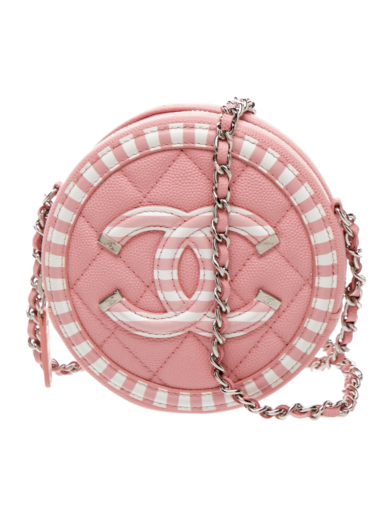 Chanel Filigree Round Crossbody Bag