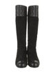 Chanel Interlocking CC Logo Suede Riding Boots