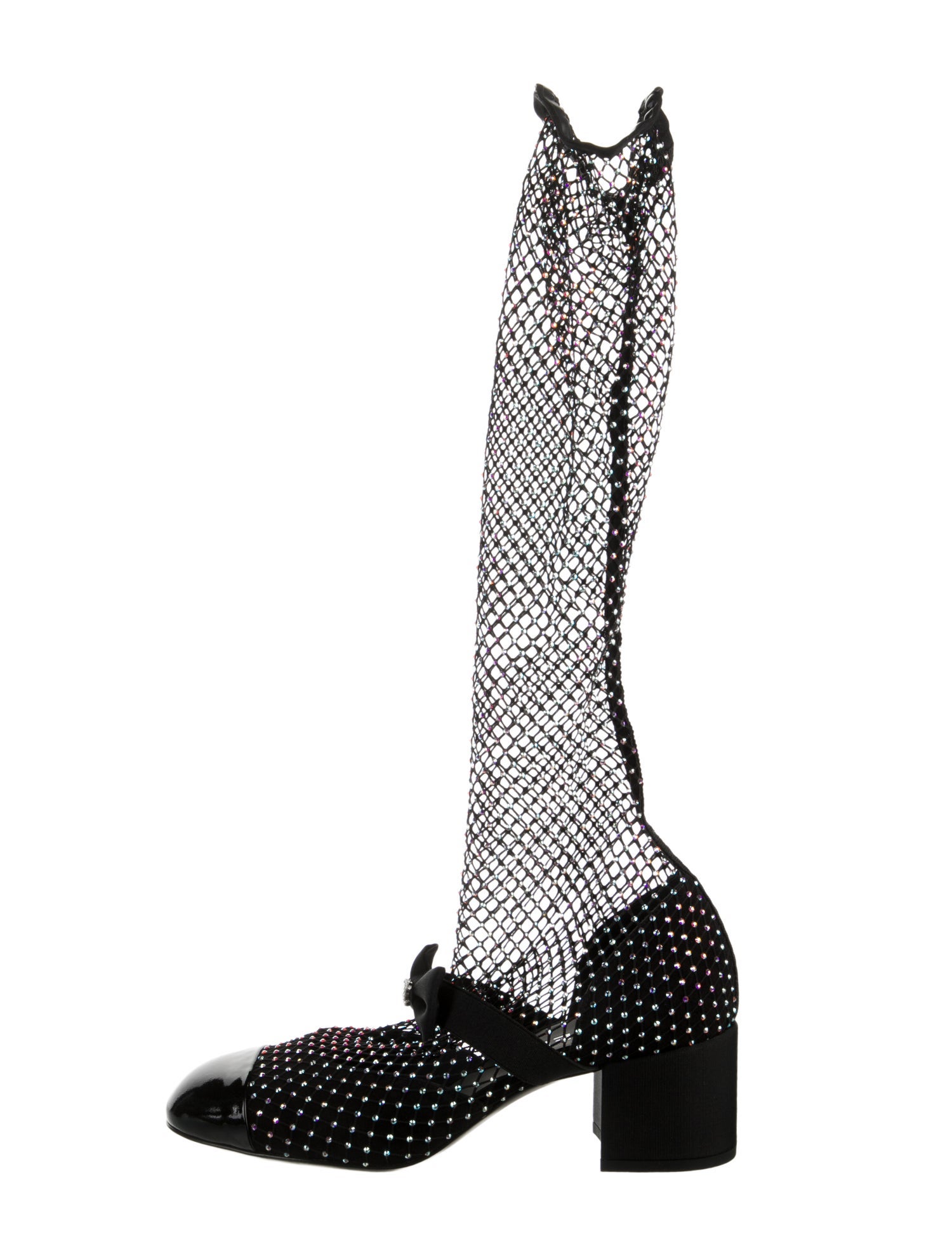 Chanel 2023 Interlocking CC Logo Sock Boots w/ Tags