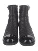 Chanel 2020 Interlocking CC Logo Moto Boots