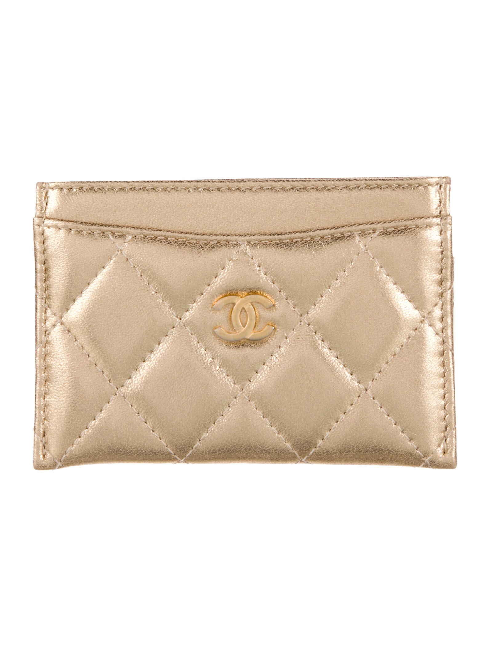 Chanel 2021 Iridescent Card Holder Wallet