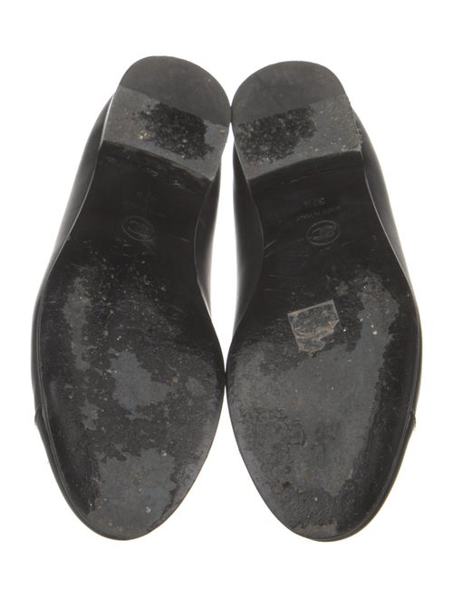 Chanel Interlocking CC Logo Leather Ballet Flats
