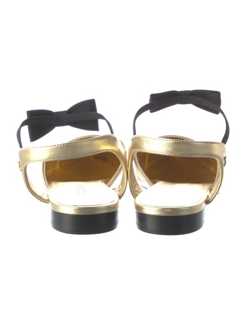 Chanel 2020 Interlocking CC Logo Slingback Flats