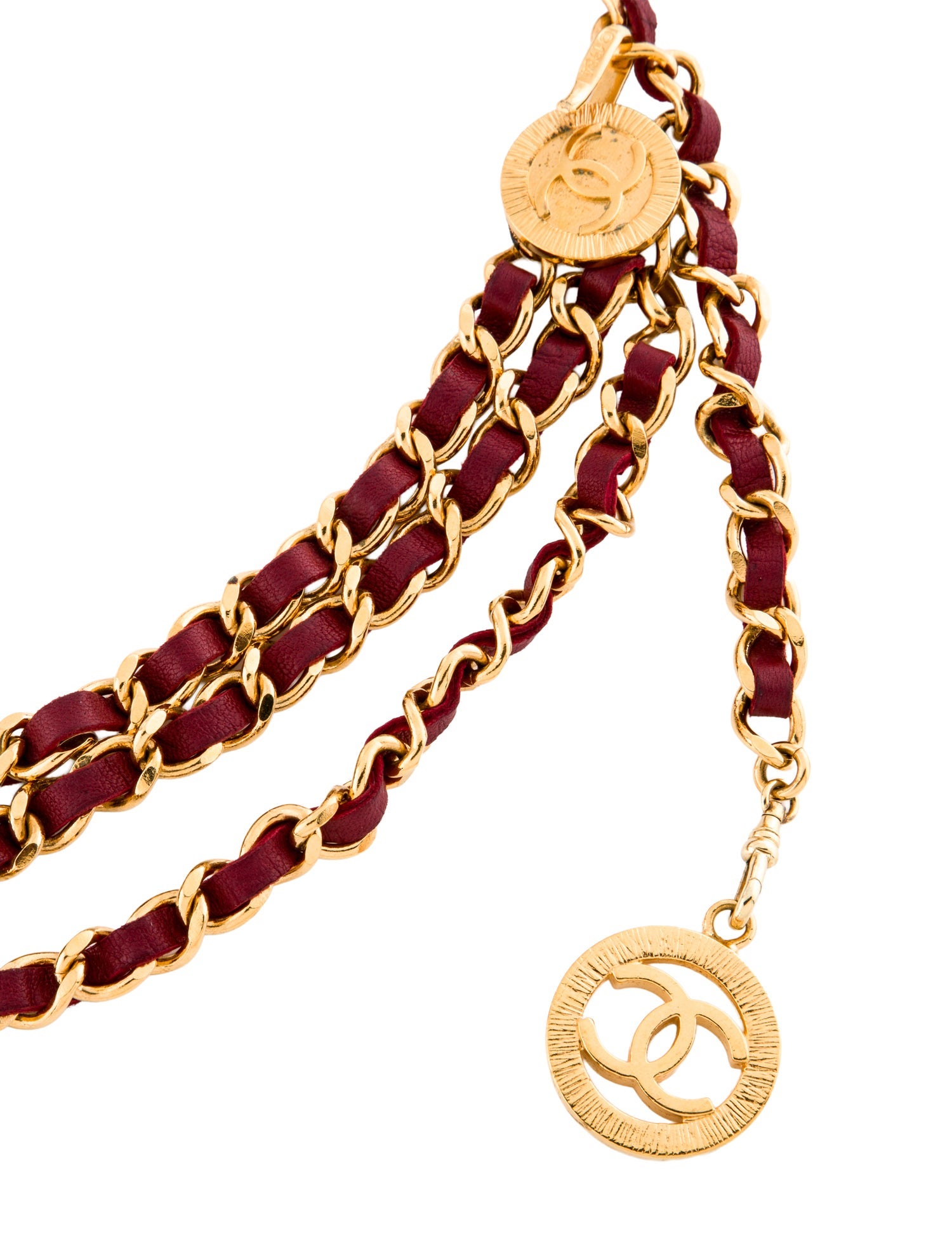 Chanel Vintage Interlocking CC Logo Waist Belt