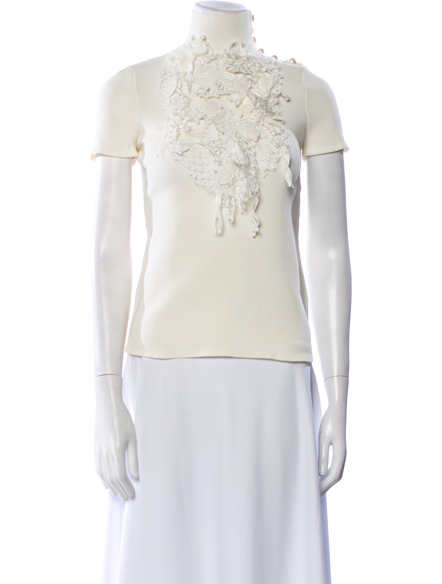 Chanel 2012 Mock Neck Top