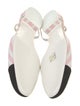 Chanel Interlocking CC Logo Canvas Slingback Flats