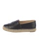 Chanel Interlocking CC Logo Leather Espadrilles